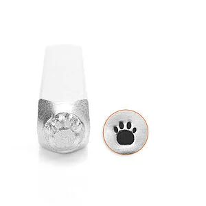 METAL STAMP - PAW PRINT (LARGE) 6MM